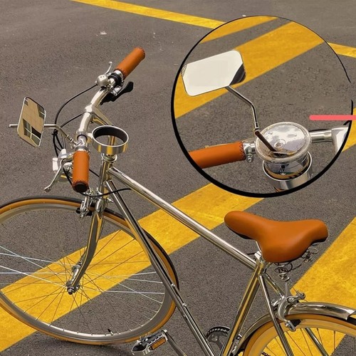 Retro Bike Mirror Vintage Metal Mirror For For Handlebars Clear Rearview/Mirror - Picture 14 of 17