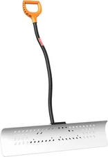 36 Inch Heavy Duty Snow Pusher, Extra Wide Snow Shovel for Driveway, Sidewalk, P