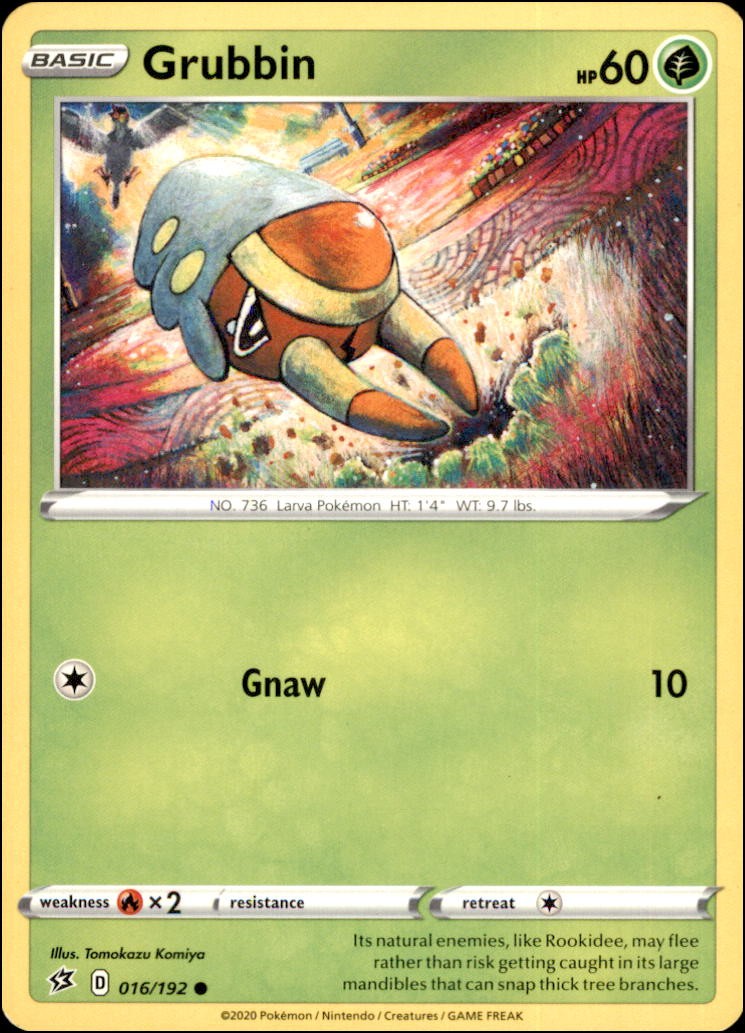 Pokemon - Grubbin #016/192 - RCL Common