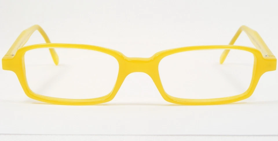 GAFAS ÚNICAS Hechas a Mano MO 219 0521 Amarillo ÚNICO RARO MARCO DE GAFAS 48-18-140 Foto 2 de 4