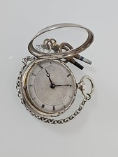 Antike Spindeluhr Spindel Taschenuhr Pocket Watch -SPZ8