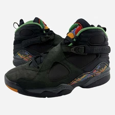 Jordan 8 Tinker Air Raid Black/Light Concord-Aloe Verde US 8 Used OG Box 3053...