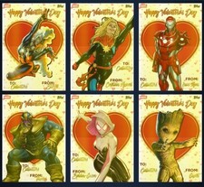 TOPPS MARVEL COLLECT VALENTINES DAY 26 EPIC CHARACTER CRAFT EXCLUSIVE 6 CARD SET