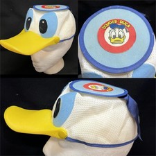Vtg Donald Duck Cartoon Character Logo Hat Disney Theme Park Souvenir Youth Cap