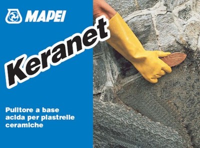 MAPEI KERANET LIQUID ACID BASED CLEANER CERAMIC TILES COOKED JOINTS kg5