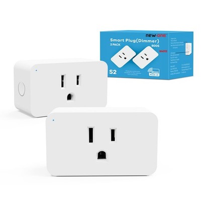 New One Zwave Outlet Dimmer 2 Pack, 800 Series Z-Wave Plug, Z Wave Extender, ...