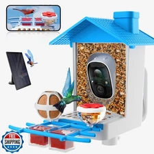 Twesync Bird Feeder with Camera, 2K HD Video Capture, 5000mAh Bat