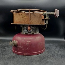 Estufa de campamento de combustible líquido AGM Speedikook 6206 vintage granate sin probar EE. UU.