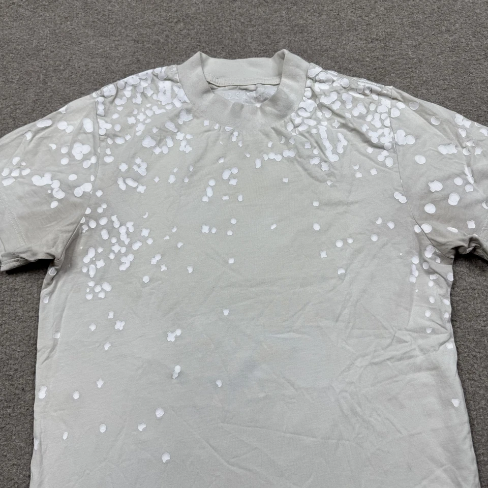 Camisa para mujer H&M x Maison Margiela talla XS blanca manga corta cuello redondo rara Foto 3 de 4