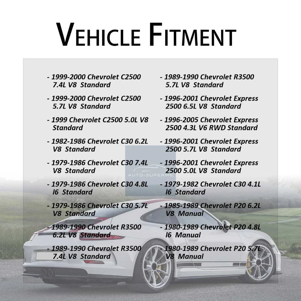Eixo traseiro todas as juntas juntas juntas em U 3 peças para Chevrolet C20 Suburban 7.4L 1978-1979 - Imagem 4 de 4