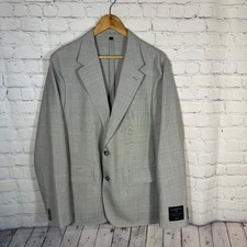 J.Crew Kenmare Blazer Italian Organic Wool Marzotto Grey Glen Plaid Suit Jacket