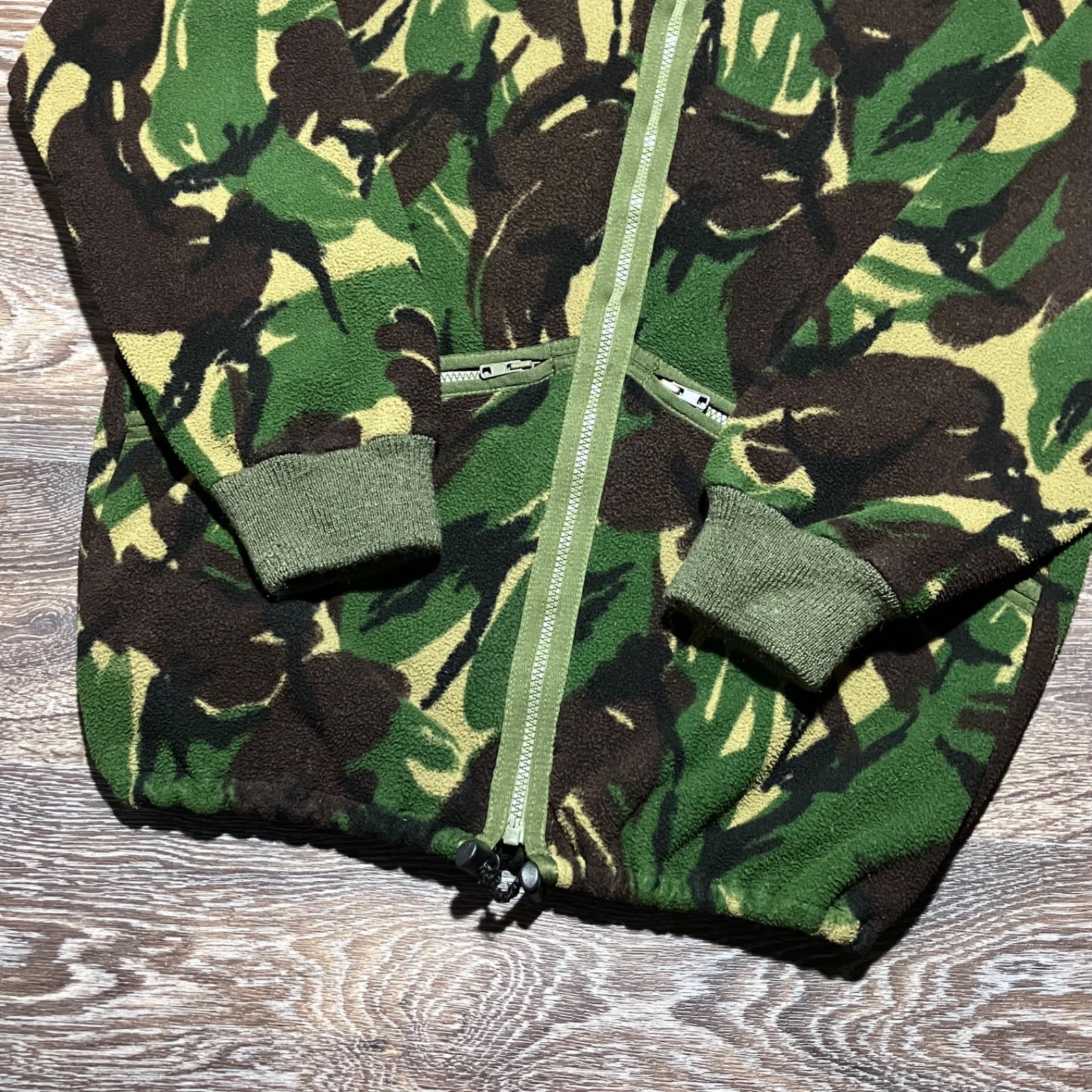 Vintage 90s NATO British Army DPM Camo Fleece DCTA Bomber Jacket size 180/96 M/L image 6