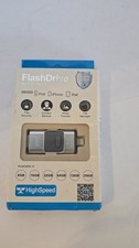 Dual Storage Flash Drive For iOS and PC High Speed 32GB Black New
