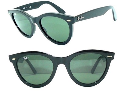Ray Ban SONNENBRILLE SCHWARZ GRÜN RB 2241 WAYFARER WAY BRILLE 0840 MAX META 0502