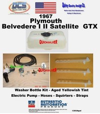 1967 Belvedere Satellite Gtx Aged Washer Fluid Bottle Kit 2801012 New Mopar Usa