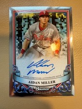 Aidan Miller 2024 Bowman Sterling Prospect Auto #PA-AM Philadelphia Phillies