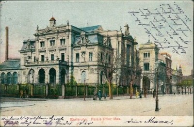 Ansichtskarte Karlsruhe Palais Prinz Max 1907 (Nr.9011)