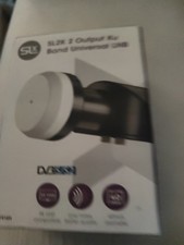 SLx LNB Twin Output, 4K Satellite HD 2 Output KU Band Universal for SKY HD