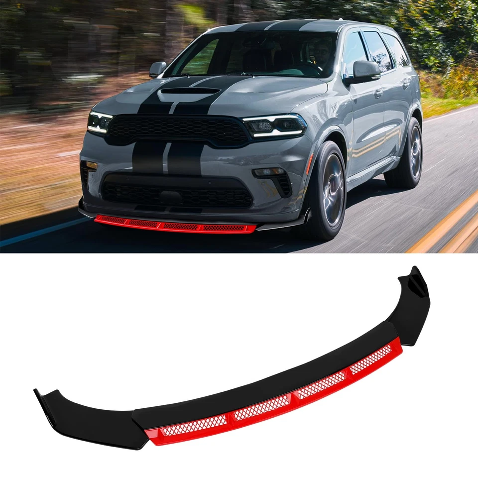 Alerón labial de parachoques delantero brillante divisor barbilla roja para Vauxhall Insignia 2009-17 Foto 2 de 4