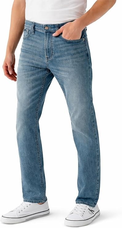 Calvin Klein Men's Classic 5-Pocket Stretch Straight Fit Den