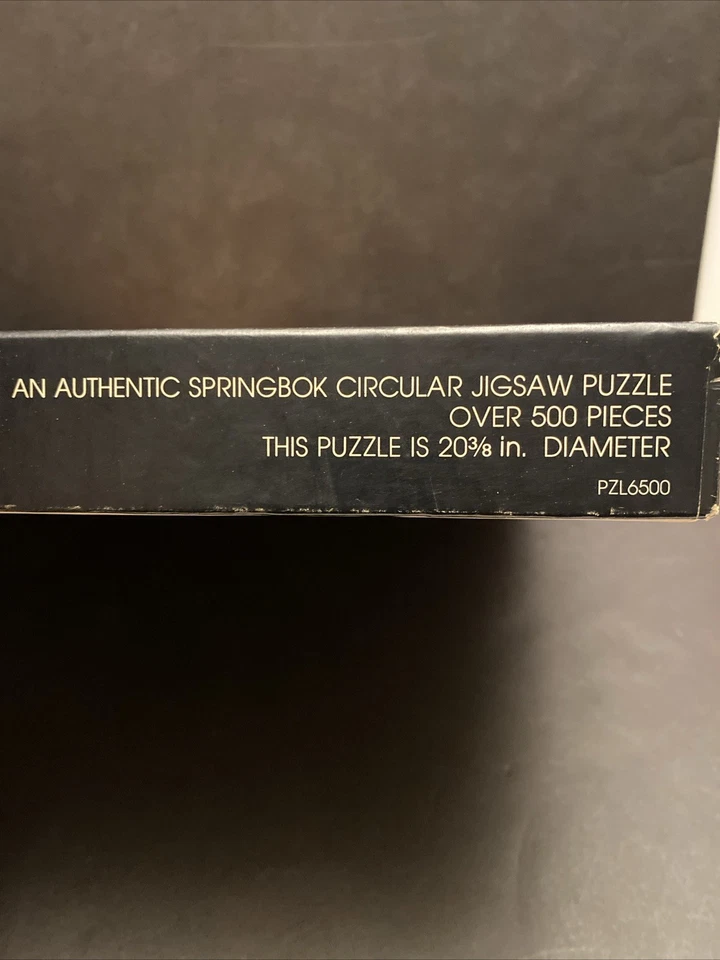 Springbok Circular Jigsaw Puzzle, The Puzzler, 500+ Piece Vintage 1975 - Image 4 of 4