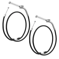 WEIYINGSI Dual Front Brake Cable Set 125cc 150cc 200cc 250cc ATV Quad- Drum B...