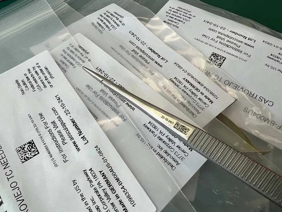 LOT OF 5 AESCULAP BM004US CASTROVIEJO TC NEEDLE HOLDER 180 MM - Image 3 of 4