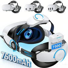 For Meta Oculus Quest 3/2/3s VR Headset Elite Head Strap With 7500mAh Battery