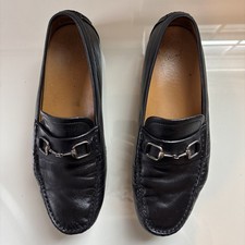 Gucci Horsebit Black Leather Loafers Men’s – Authentic – Made in Italy size 7.5