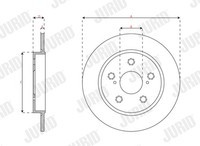 2X Jurid Bremsscheibe Voll Ø270Mm FüR Toyota Corolla Stufenheck _E21_
