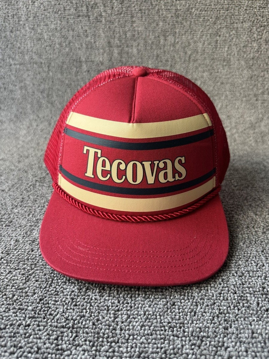 Tecovas Western Trucker Hat Snapback Red Gold One Size Adjustable