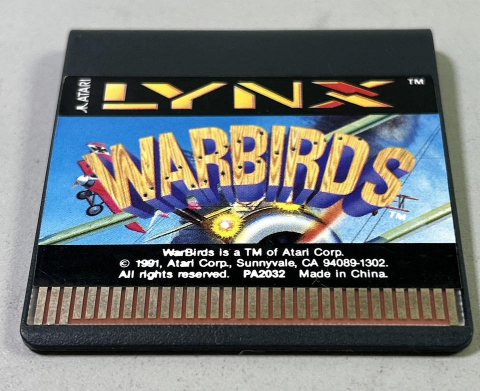 RARE Atari Lynx Warbirds (1991) Authentic Cartridge Only Tested Working - Image 3 of 4