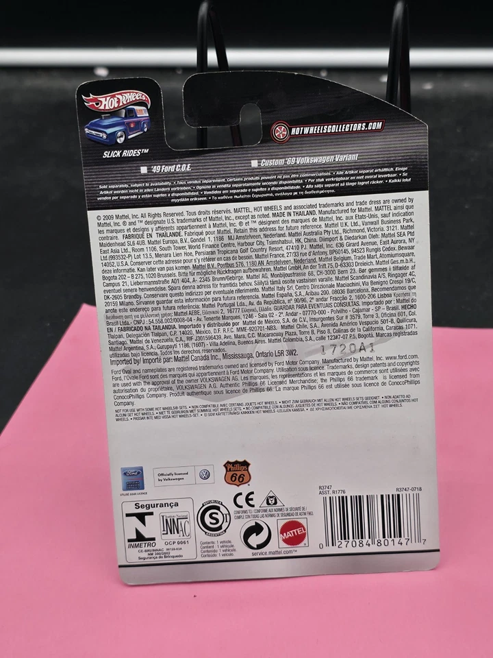 Coche detallado Hot Wheels Custom 69 1969 VW Volkswagen Variant Koni entrega nuevo Foto 2 de 2