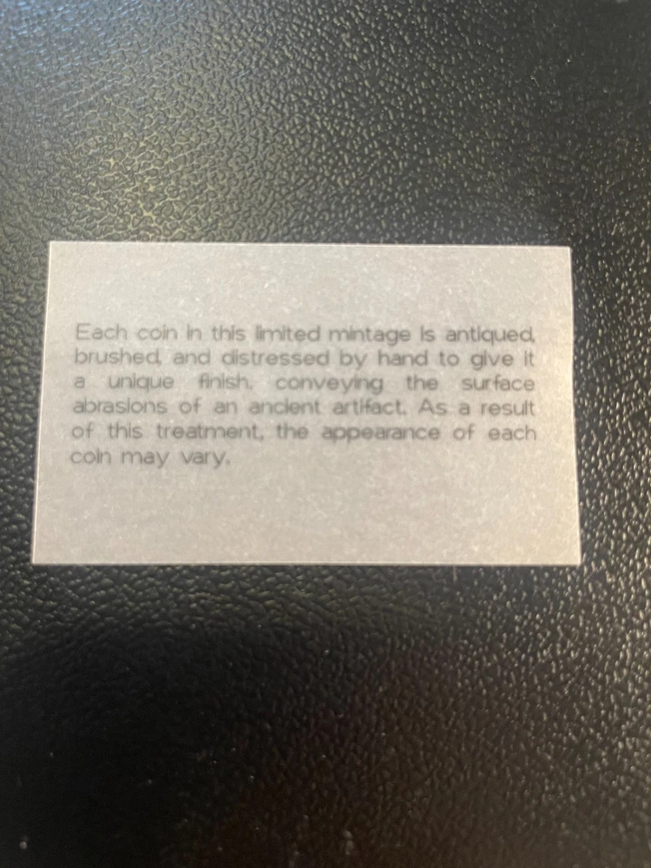 2017 2 oz .999 Silver Coin Jacob Wrestles the Angel - Biblical Coin Series - Image 3 of 4