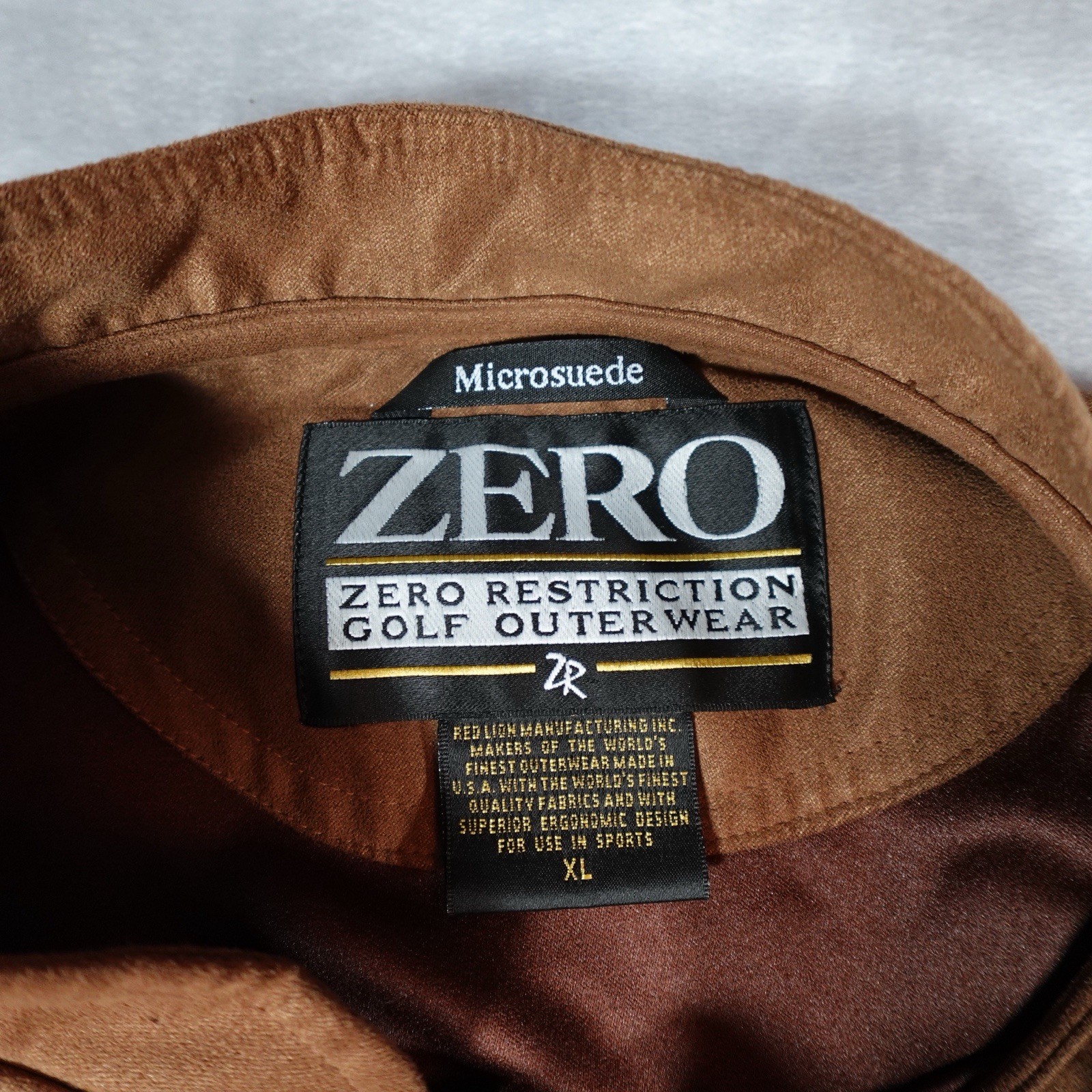 Zero Restriction Microsuede Pullover Jacket Mens … - image 3