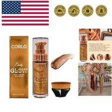 Body Shimmer Oil Liquid Illuminator Highlighter Waterproof Long Lasting Moist...