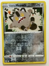 Galarian Meowth 084/159 Crown Zenith Reverse Holo LP-NM