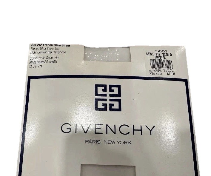 Givenchy VTG 93 NIP/NOS Ultrasheer Pantyhose French Ultra Sheer Size A-“Crystal” thumbnail 3