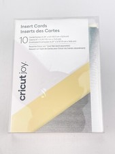 Cricut Joy Insert Cards 10 Cards Inserts Envelopes Silver Cream