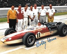 * BOBBY UNSER * signed 8x10 photo * NASCAR * INDY 500 WINNER * COA * 4