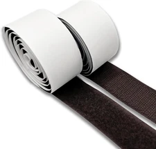 1 Inch Wide Brown Hook and Loop Adhesive Tape 1 Yd Length Self Sticky Hook Loop 