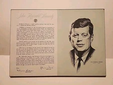 Knights Of Columbus  John F Kennedy Death Resolution Plaque Vintage Reproduction