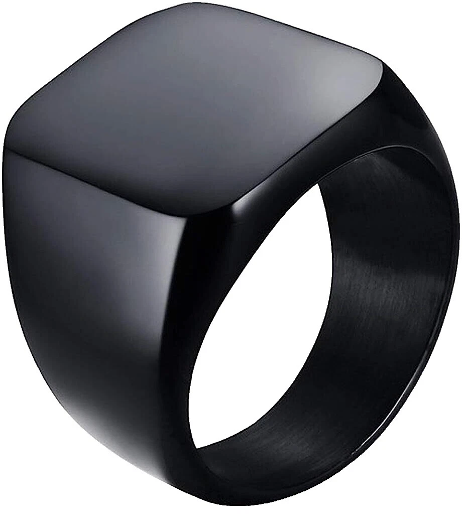 Negro 9 Anillo Anillos para hombres