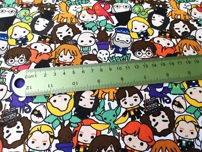CAMELOT FABRICS Harry Potter Kawaii stack Toss 100% Cotton Print Fabric for Crafting Quilting