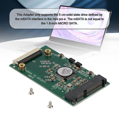1.8 inch Mini mSATA PCI-E SSD HDD to 40pin ZIF CE Cable Adapter Card V1