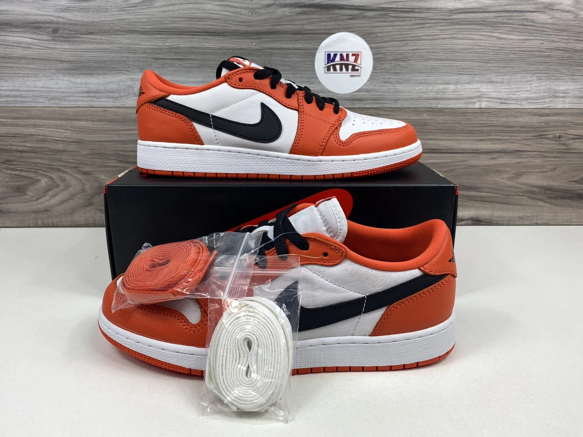 Nike Air Jordan 1 Low Starfish Orange Black CZ0858 801 GS
