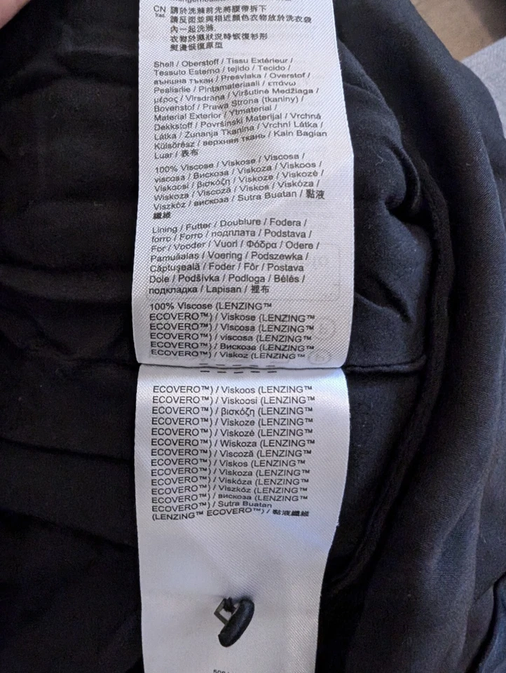 Esprit Jumpsuit Schwarz Langärmlig Gr. 36 S Mit Knöpfen - Bild 4 von 4