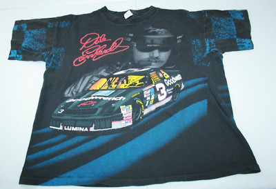 Vintage 1994 Dale Earnhardt Sr 6 Time Winston Cup Champion AOP Nascar T-Shirt XL