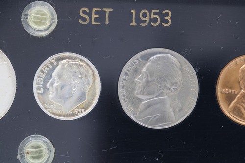 1953 United States Mint Proof Set Black Hard Plastic Holder - Picture 7 of 12