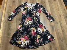 FOREVER 21 Dress, Women's Size Small, Black, Floral, Long Sleeve, A-line
